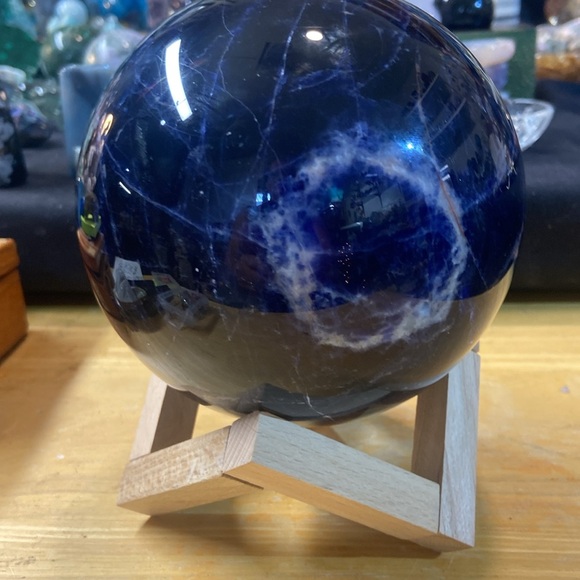 Blue Sodalite Ball Sphere Healing Crystal Natural Gemstone Quartz Stone 2540G - Picture 3 of 4